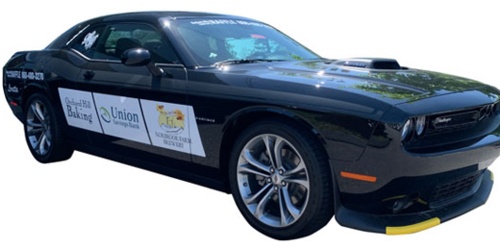 Loretta joins the lineup of Bakerville Library raffle cars