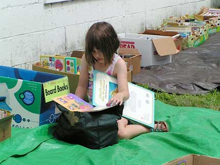 book sale outside