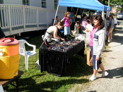 Jewelry booth