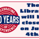 Library Closed for 4th of July
