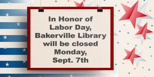 Library Closure Sept 7th 2026