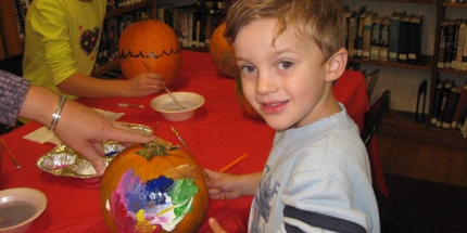 Pumpkin Painting and Storytelling, October 2011