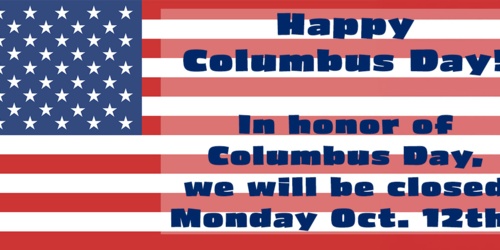 Columbus Day Closure