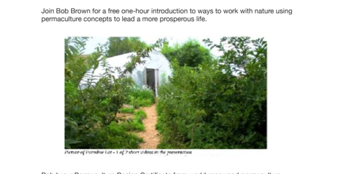 Bob Brown - Investing with Nature April 29th at 6:30 pm